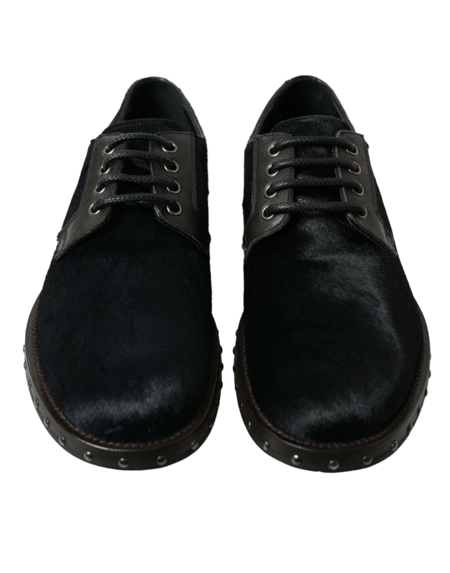 Chaussures habillées Derby SAN PIETRO en fourrure d'écurie noire