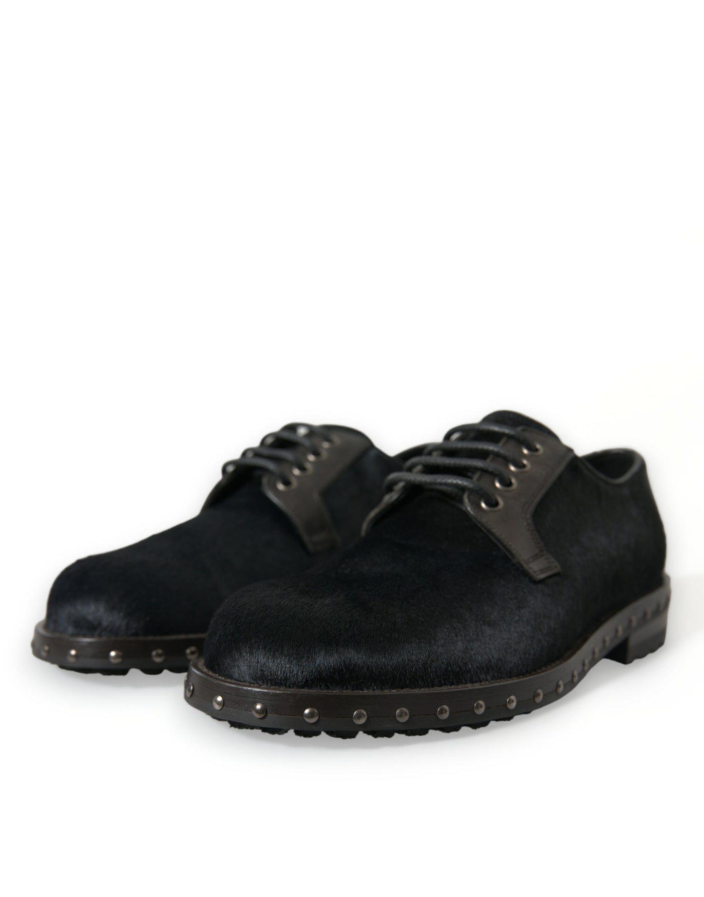 Chaussures habillées Derby SAN PIETRO en fourrure d'écurie noire