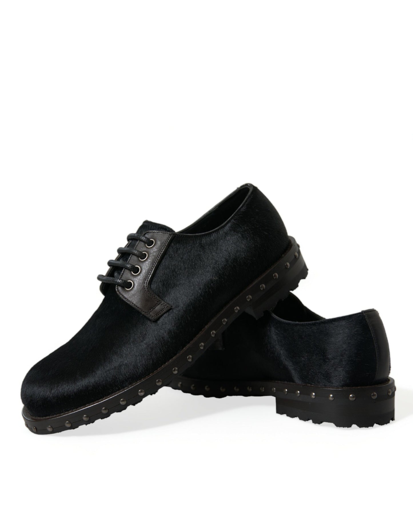 Chaussures habillées Derby SAN PIETRO en fourrure d'écurie noire