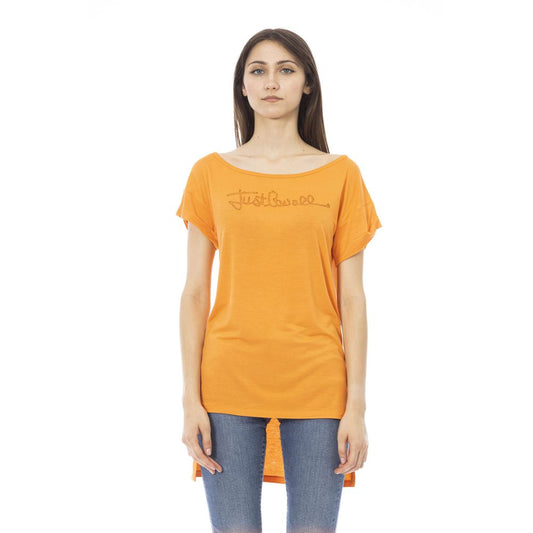 Orange Cotton Women Top