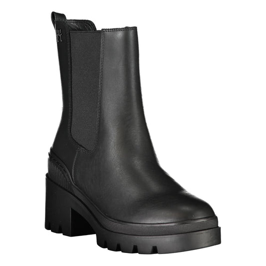 Botines elásticos laterales elegantes con detalle de logotipo
