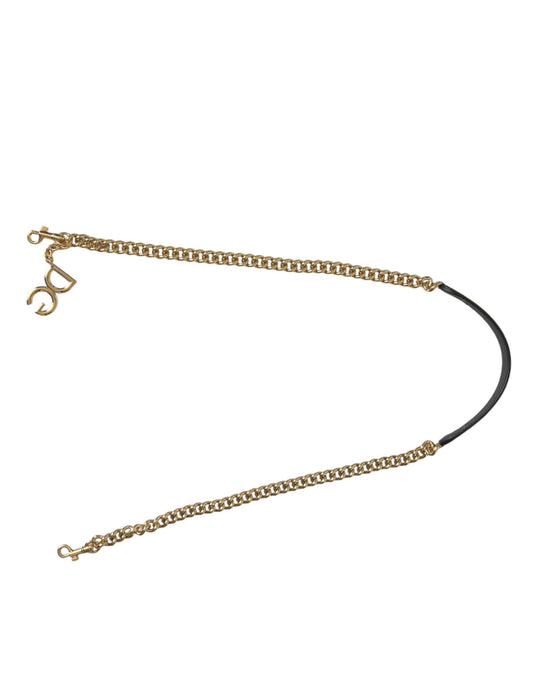 Correa de hombro con accesorio para bolso de leopardo marrón