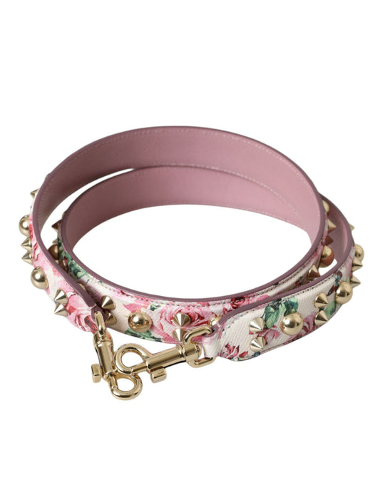 Correa de hombro con accesorio floral rosa para bolso