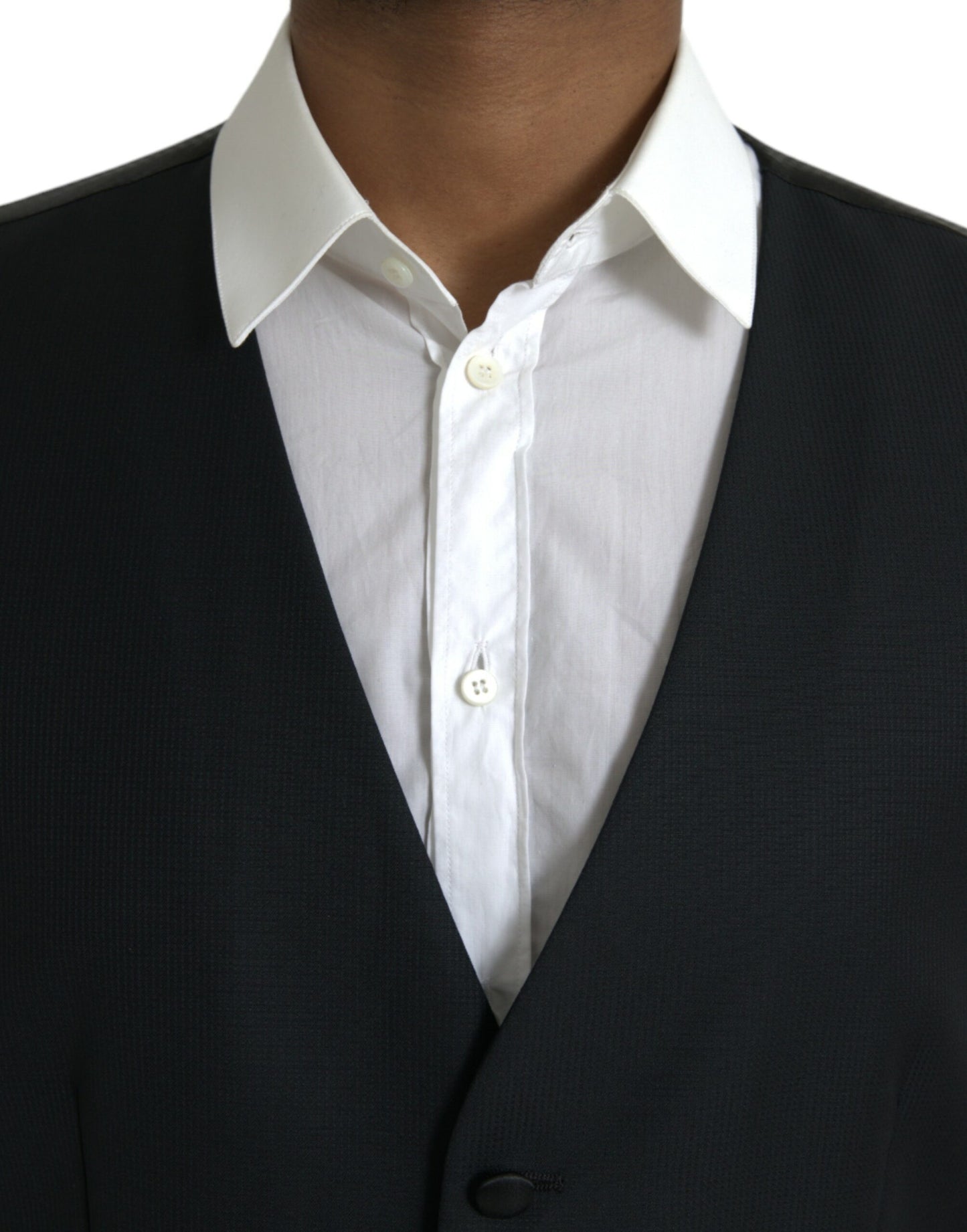 Chaleco formal de lana negro