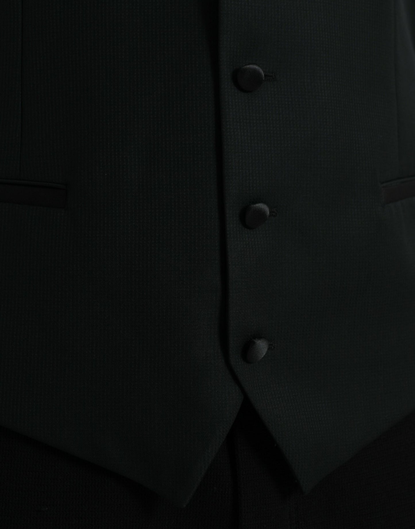 Chaleco formal de lana negro