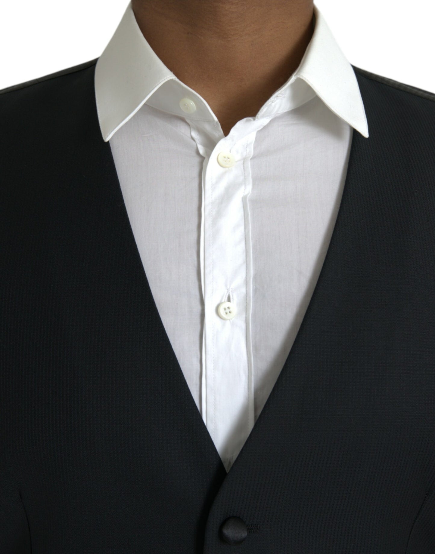 Chaleco formal de lana negro