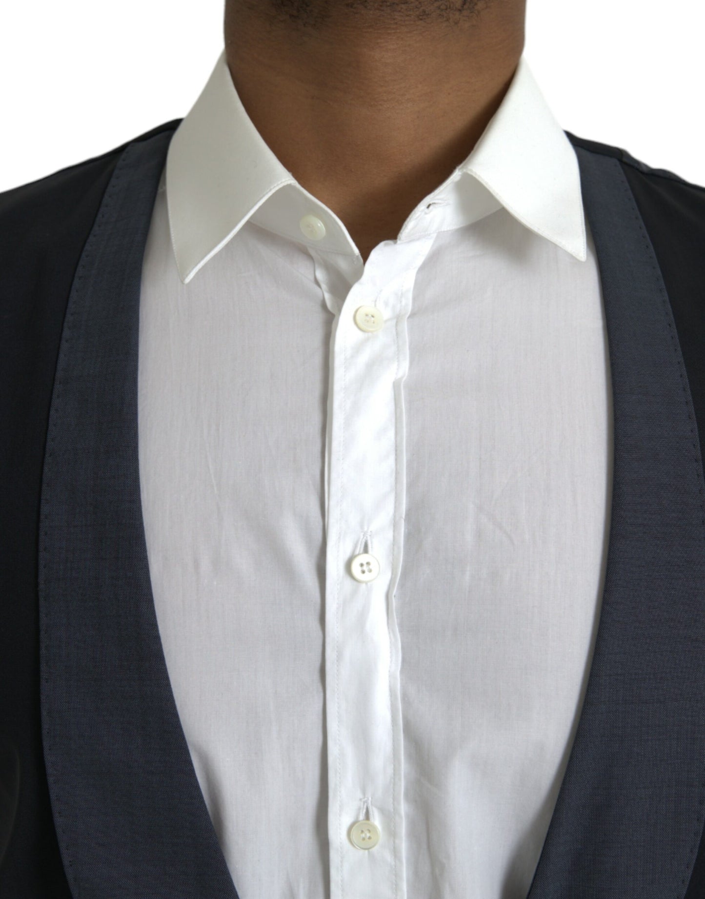 Chaleco formal de lana negro