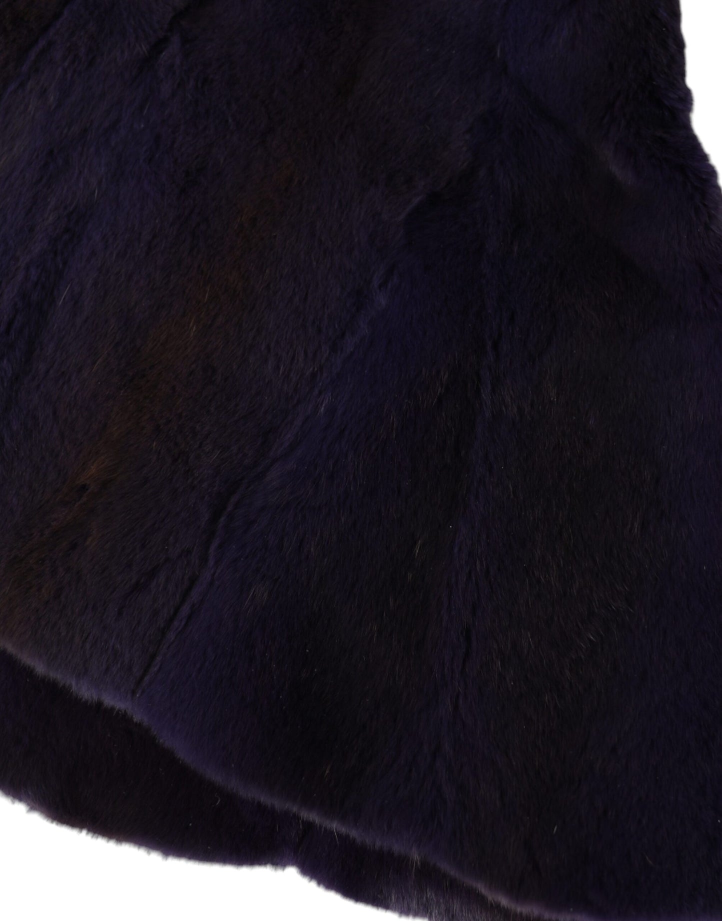 Chapeau enveloppant en fourrure de belette noire