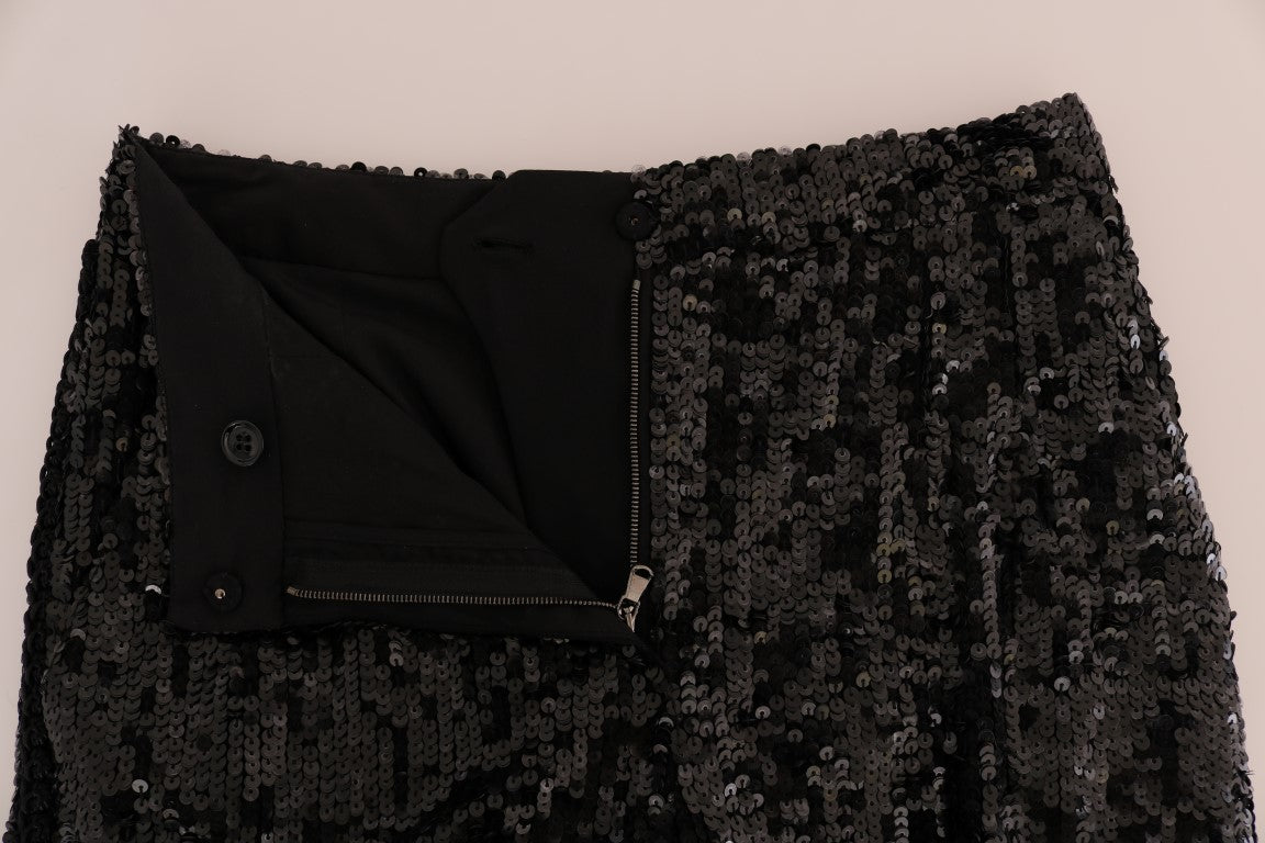 Pantalones cortos de moda con lentejuelas negras