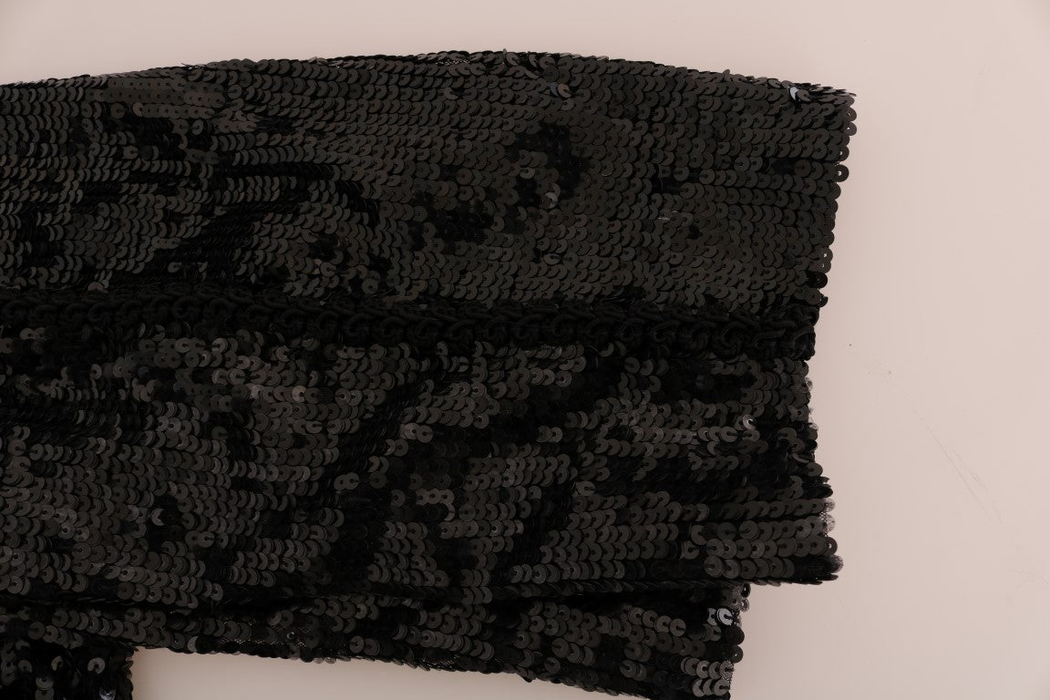 Pantalones cortos de moda con lentejuelas negras