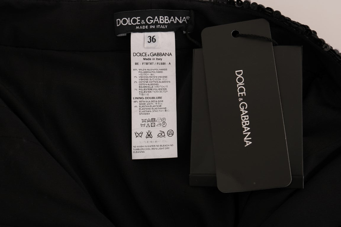 Pantalones cortos de moda con lentejuelas negras