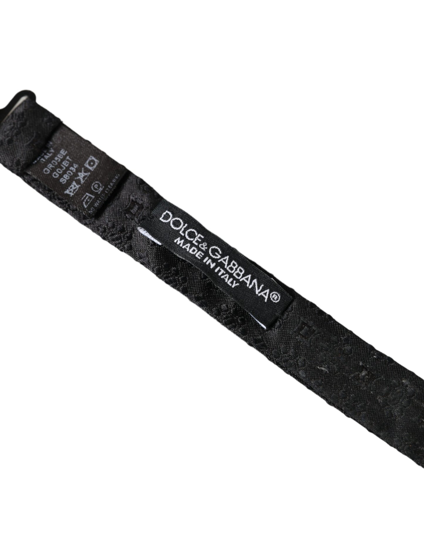 Nœud papillon ajustable en soie noire fantaisie pour homme