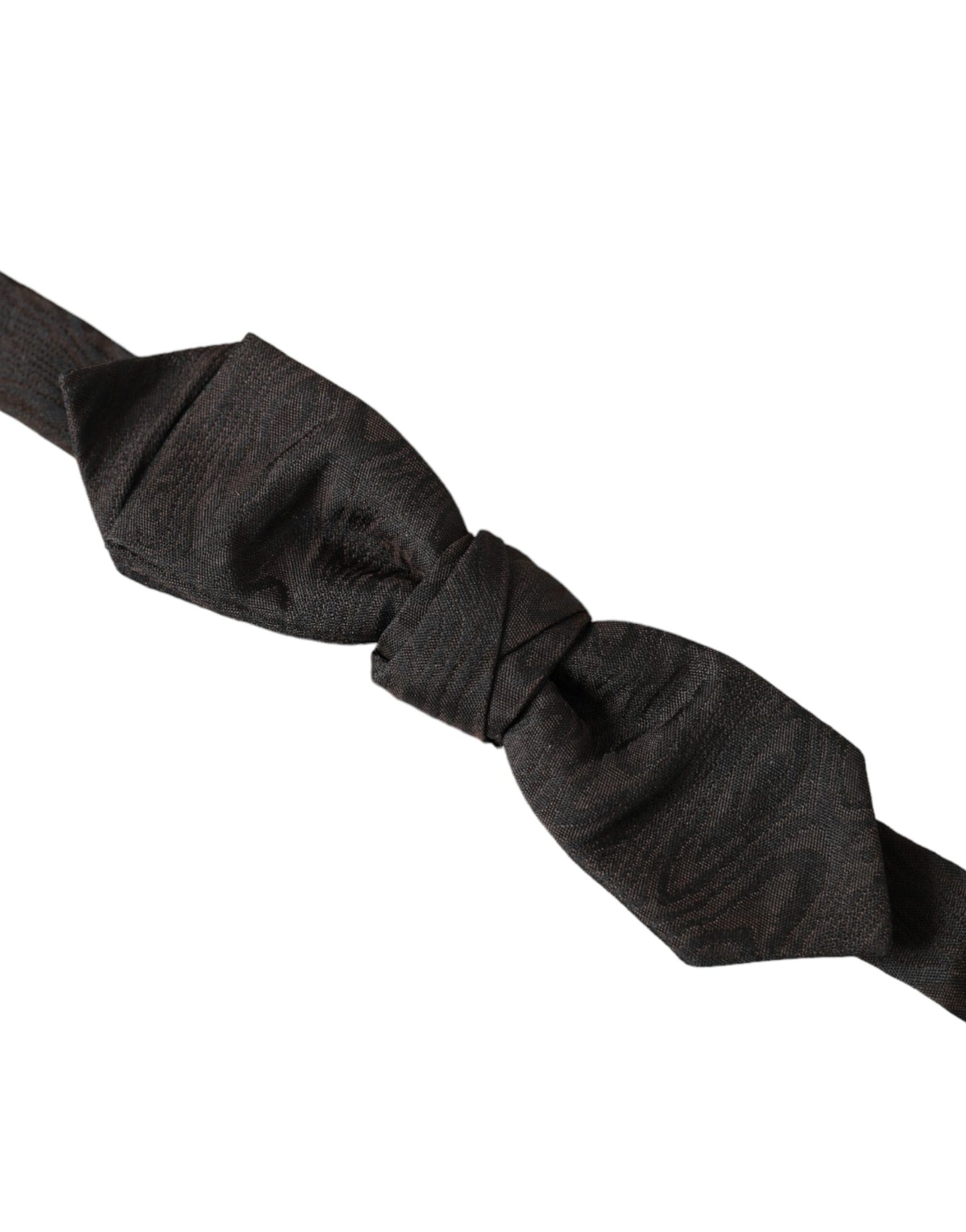 Nœud papillon ajustable en soie noire pour homme