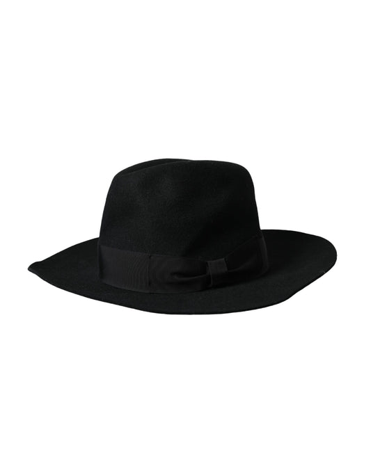 Chapeau Fedora Trilby pour femme en lapin noir