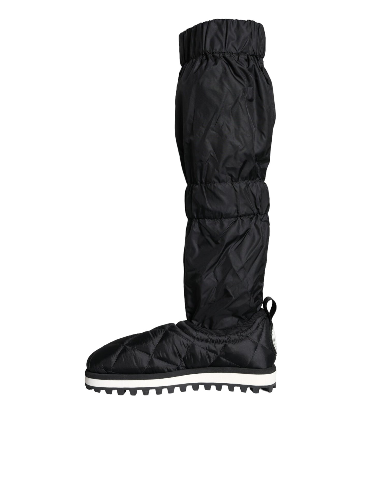 Baskets montantes matelassées noires