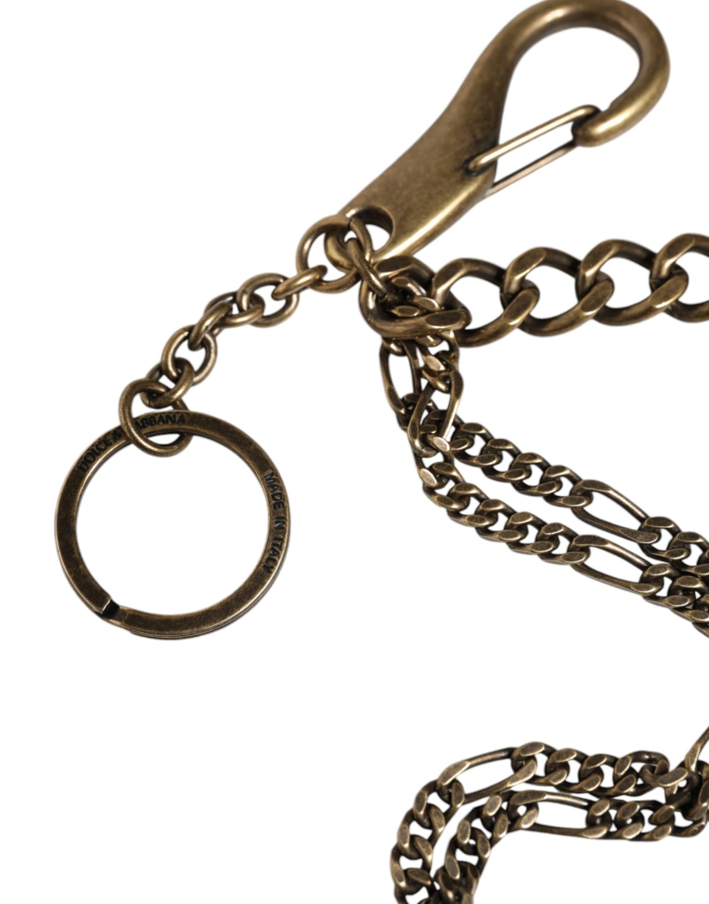 Llavero de cristal con el logotipo de DG en tono plateado