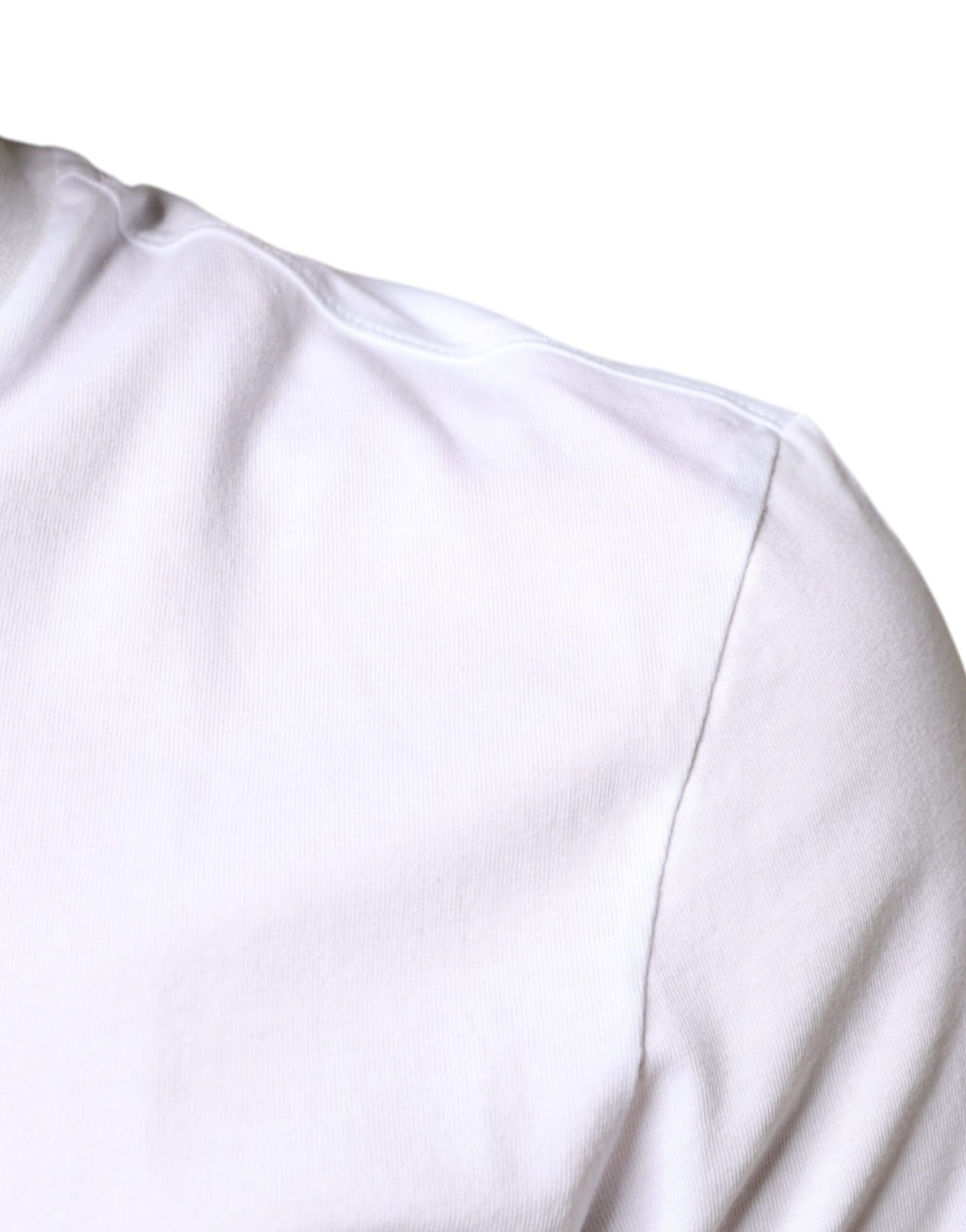T-shirt décontracté en coton blanc avec appliqué DG