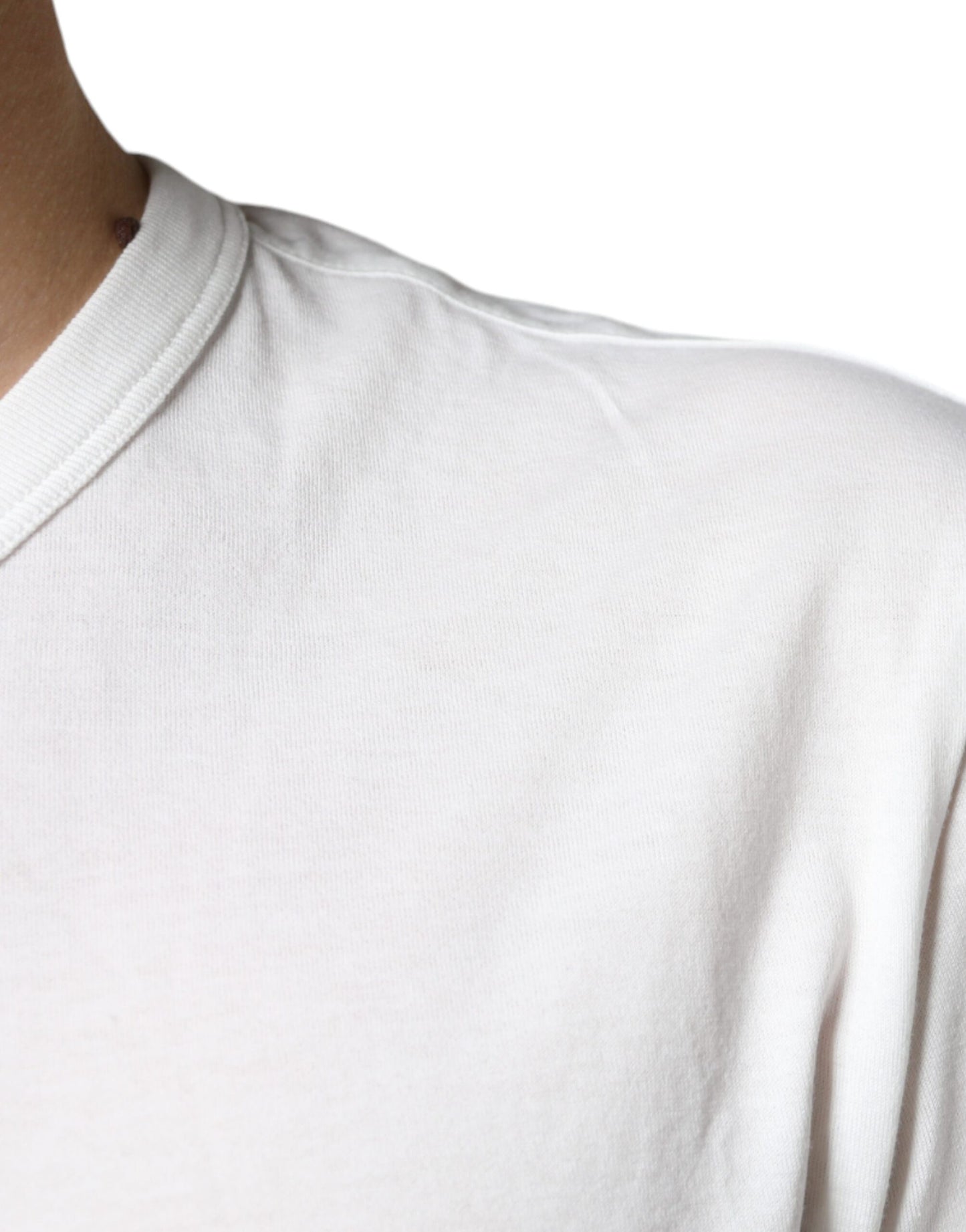 T-shirt en coton blanc avec logo DG imprimé
