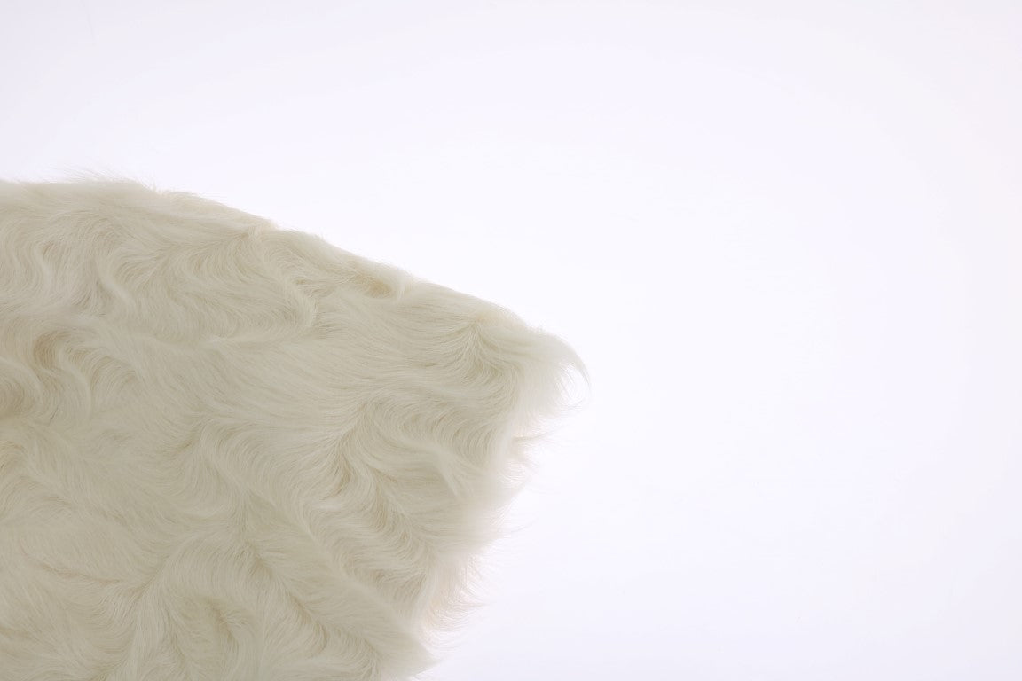 Gorro de piel de cordero Xiangao blanco