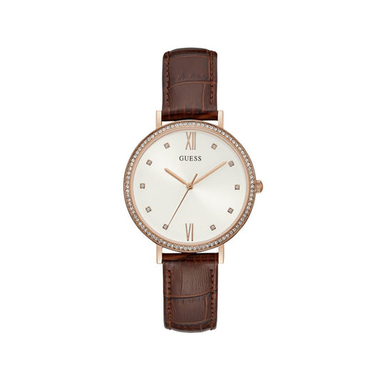 Montre en cuir marron