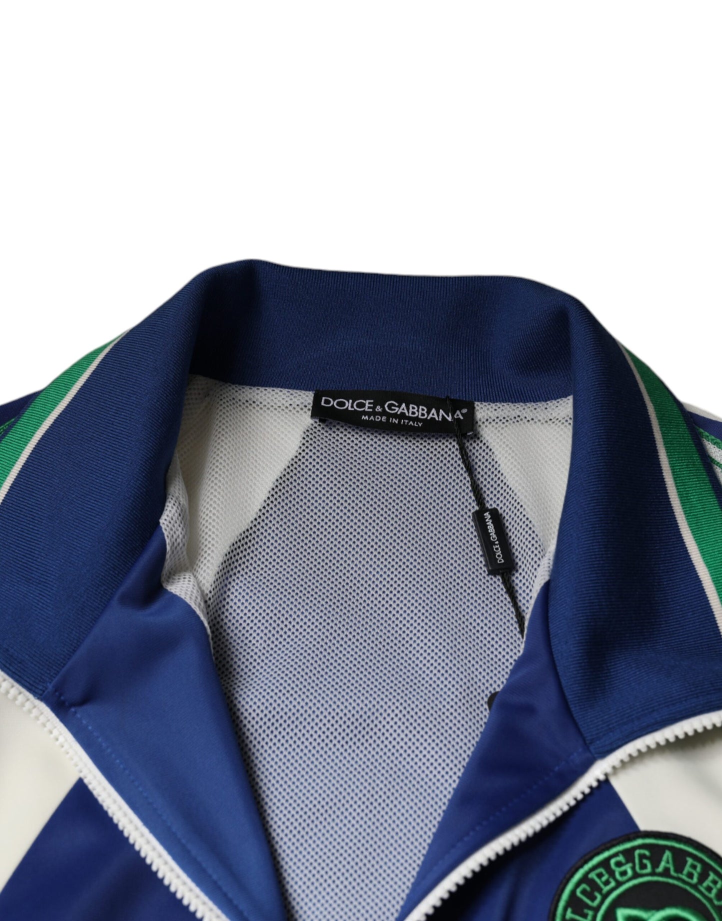 Blouson aviateur zippé en polyester multicolore
