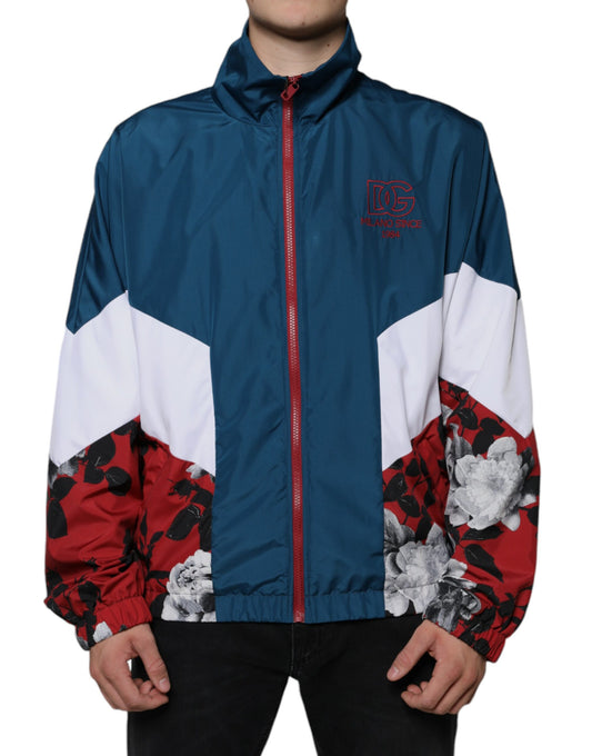 Veste zippée multicolore en polyester