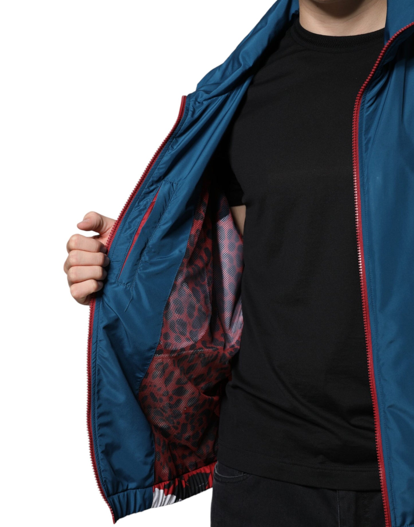 Veste zippée multicolore en polyester