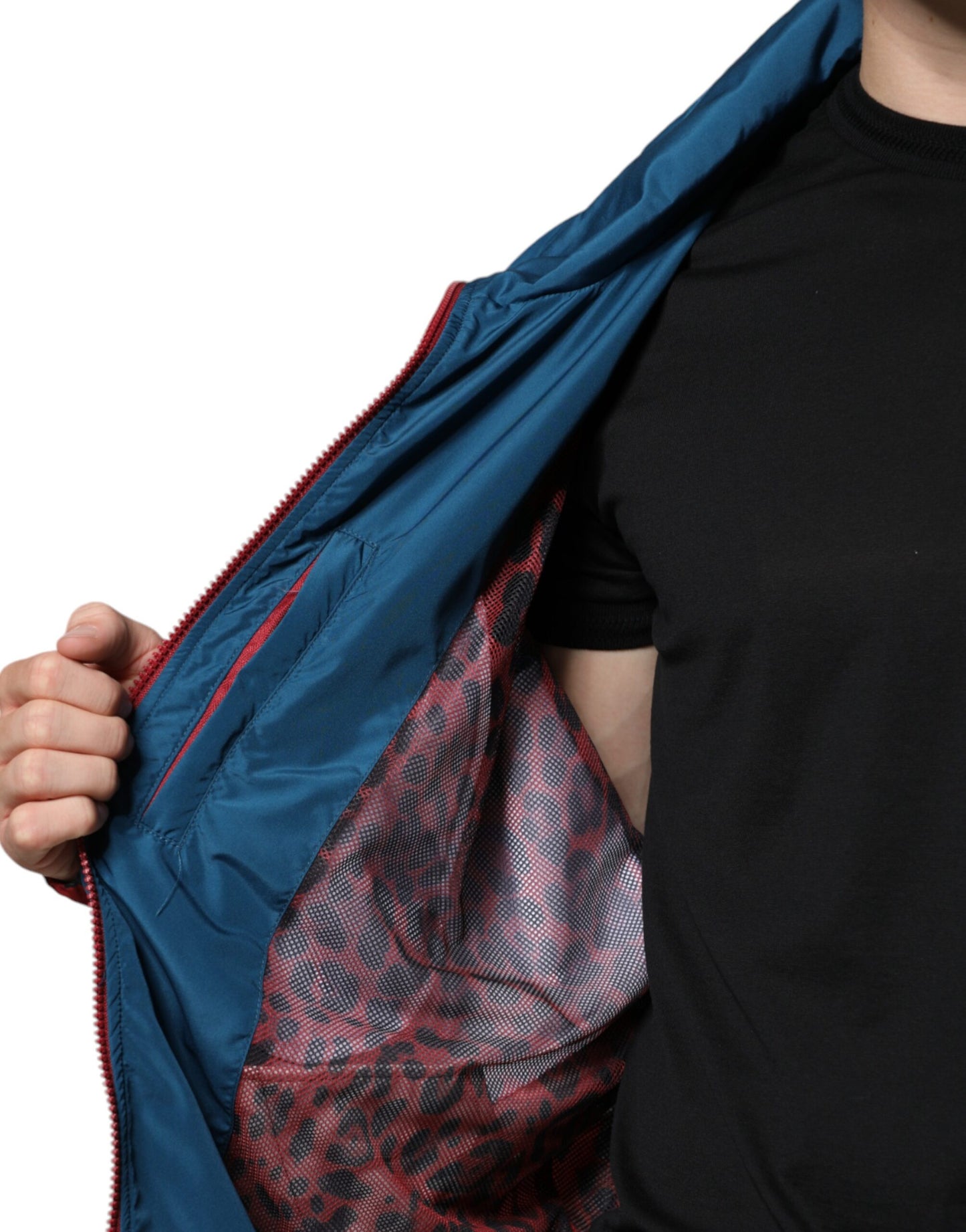 Veste zippée multicolore en polyester