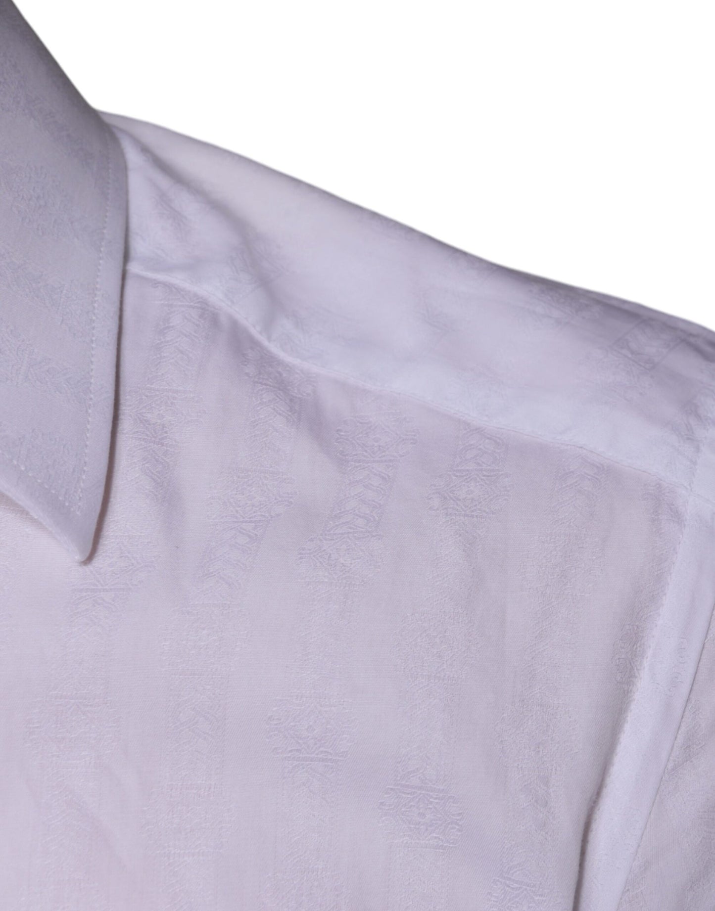 Chemise habillée en coton blanc pour homme, couleur or