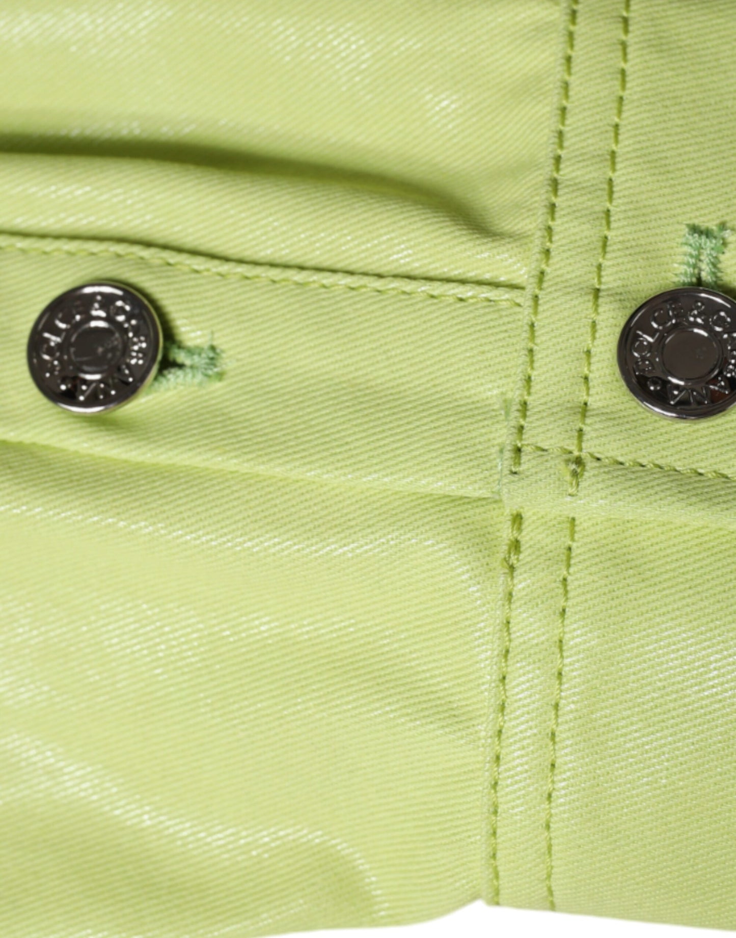 Chemise boutonnée à col en coton vert pour homme