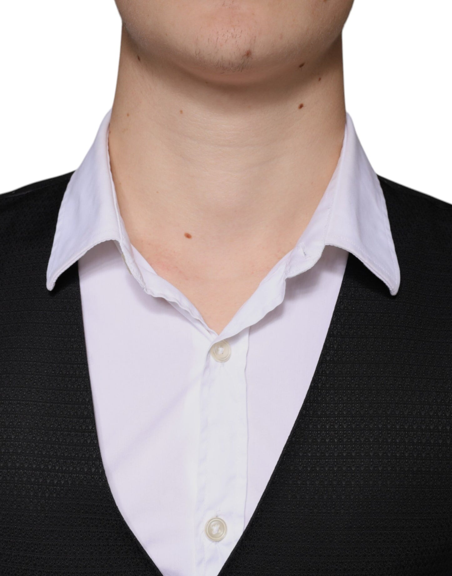 Chaleco formal de lana negro