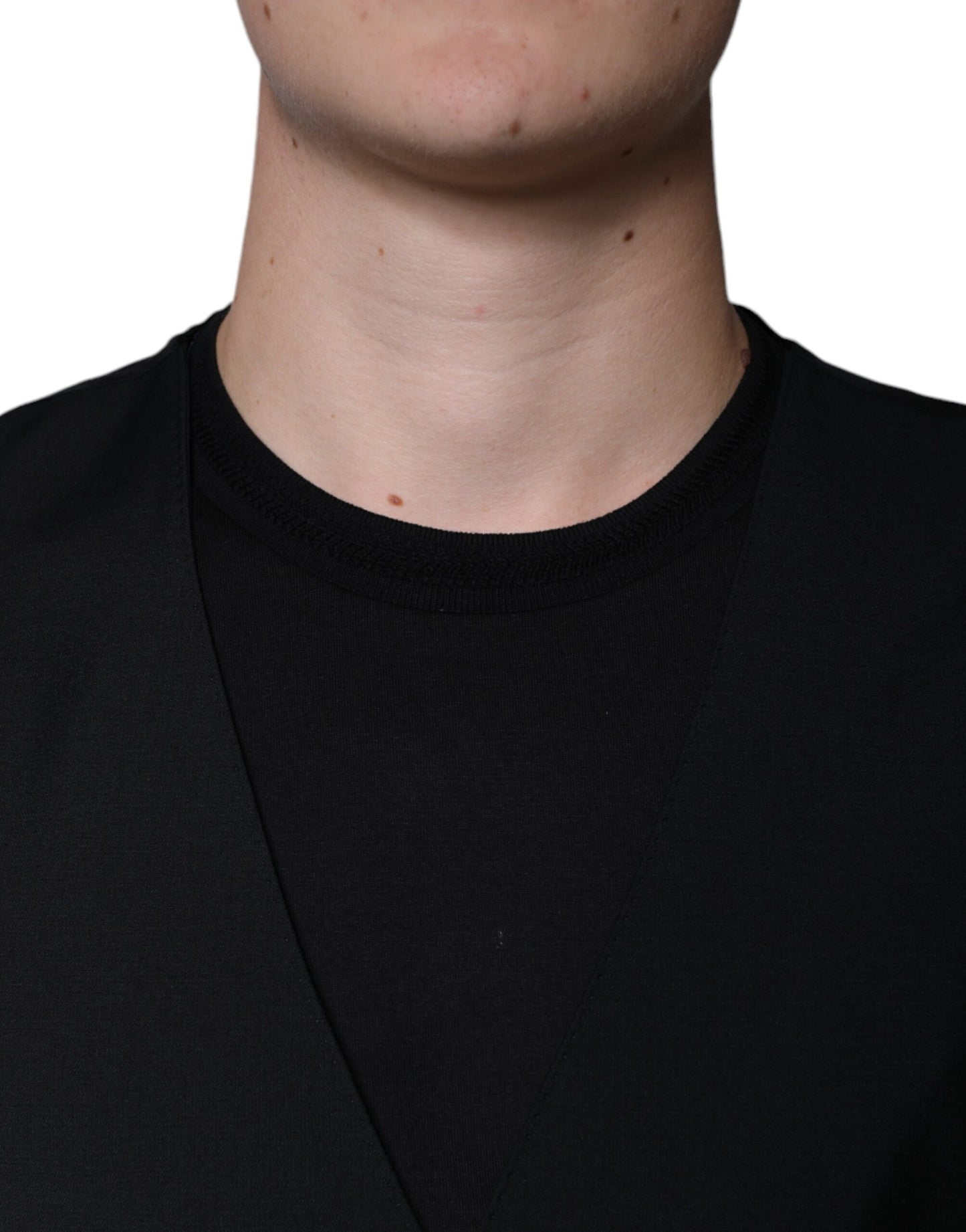 Gilet en laine noire pour homme