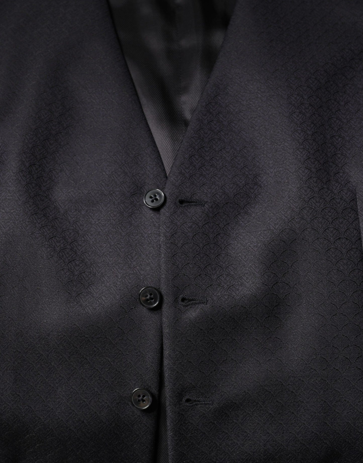 Chaleco formal de lana negro