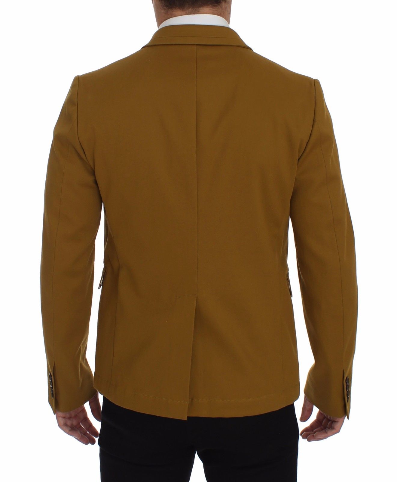 Blazer en coton extensible jaune
