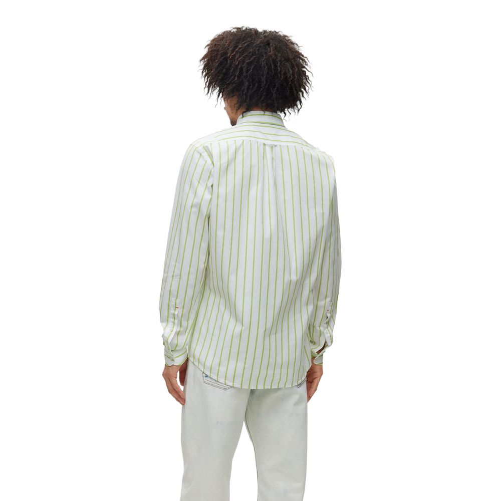 Chemise en coton verte