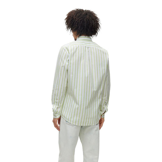 Chemise en coton verte