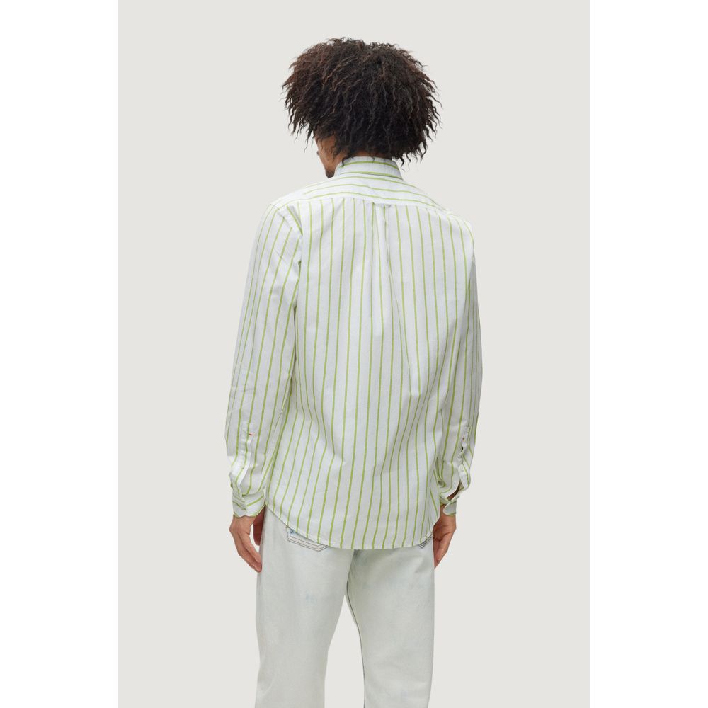 Chemise en coton verte