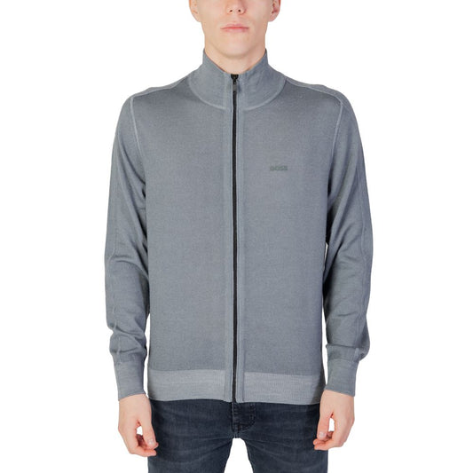 Cardigan en laine grise