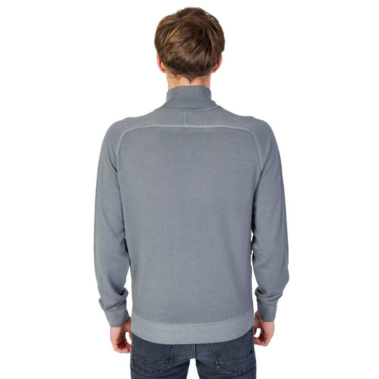 Cardigan en laine grise
