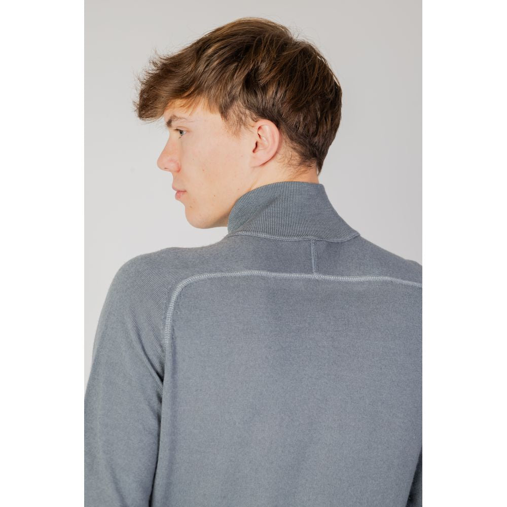 Cardigan en laine grise