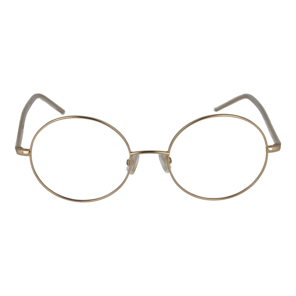 Montures optiques dorées pour femmes