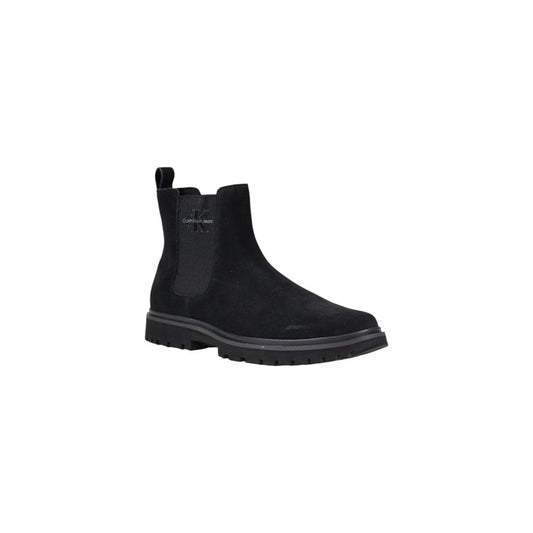 Botte en cuir suédé noir