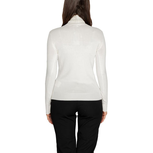 Col roulé en viscose blanche