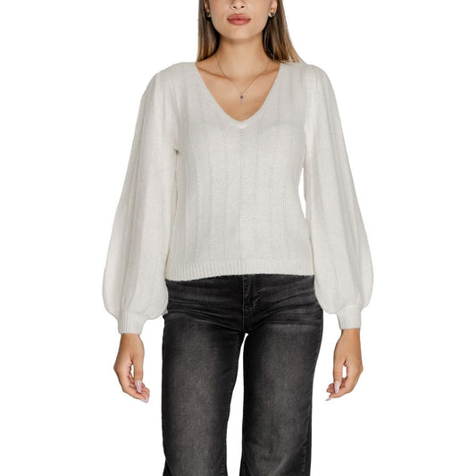 Pull en polyester blanc