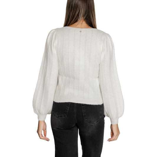 Pull en polyester blanc