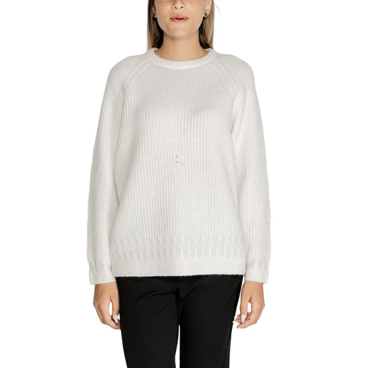 Pull en polyester blanc
