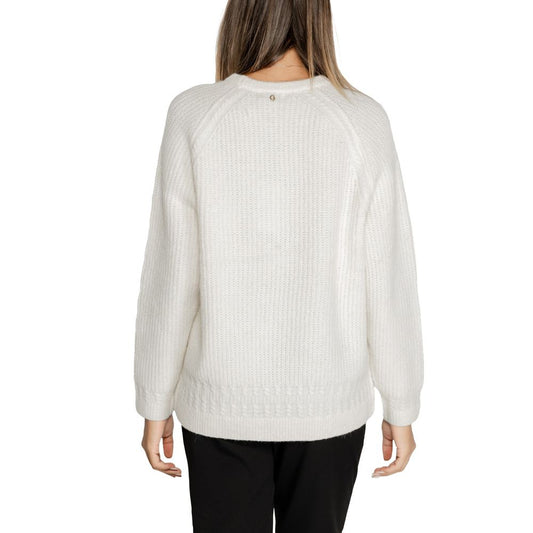 Pull en polyester blanc