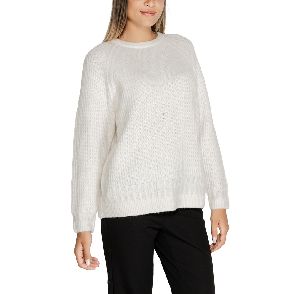 Pull en polyester blanc