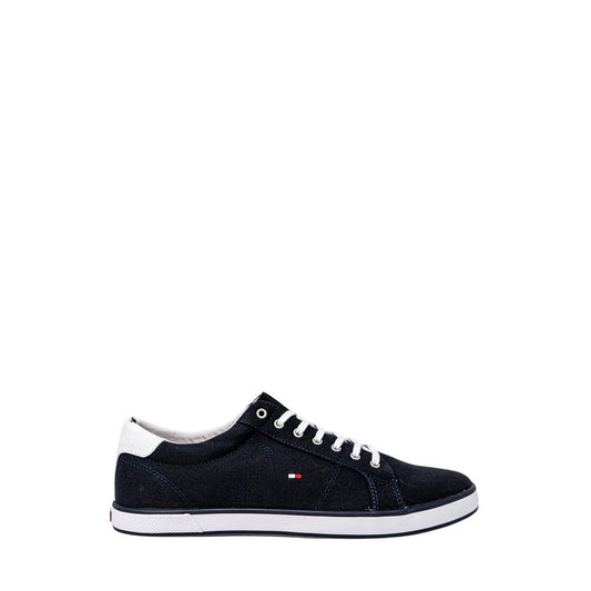 Baskets en coton bleu