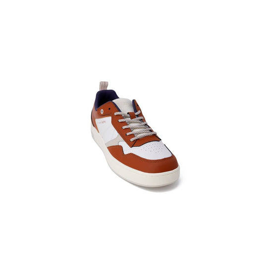 Baskets en cuir marron
